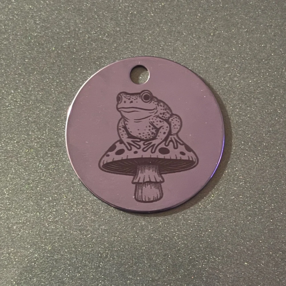 Frog Mushroom Pendant